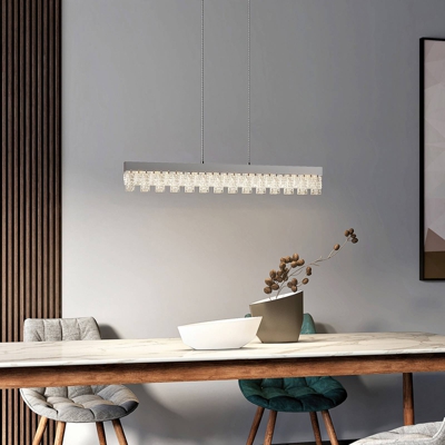 Lucande Bayano lámpara colgante LED con cristales