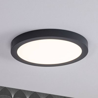 Paulmann panel LED Abia, redondo Ø30cm gris oscuro