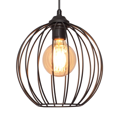 Lámpara colgante Cumera pantalla jaula, Ø 30cm