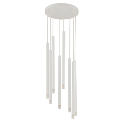 Lámpara colgante Sopel Laser, 8 luces, blanco precio