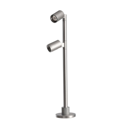 Lámpara LED expositor Herculis double 4.000K plata características