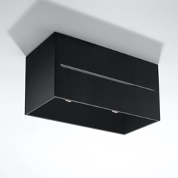 Plafón Top Maxi de aluminio, negro precio