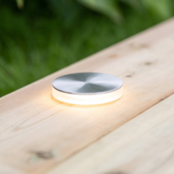 Garden 24 foco LED plata luz lateral Ø6cm características