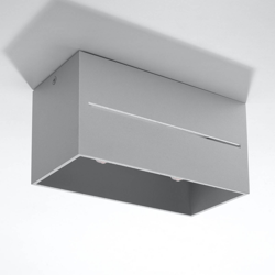 Plafón Top Maxi de aluminio, gris precio