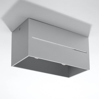 Plafón Top Maxi de aluminio, gris