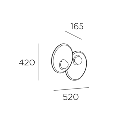 LEDS-C4 Trip lámpara de pared, 2 luces negro precio