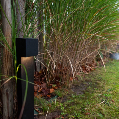 Bolardo luminoso LED Gemini XF negro mate