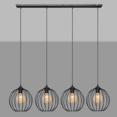 Lámpara colgante Cumera en forma larga, 4 luces