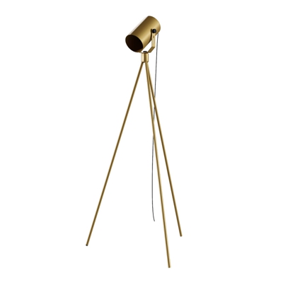 Lámpara de pie La Tuba 1250 trípode, foco, dorado