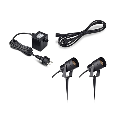 Garden 24 set inicio 2 focos transformador y cable