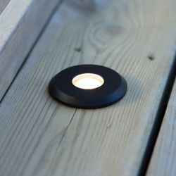 Garden 24 foco LED, negro, luz arriba, 0,8W en oferta