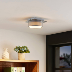 Lindby Aviola plafón LED con pantalla textil características