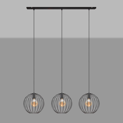 Lámpara colgante Cumera, 3 luces, larga