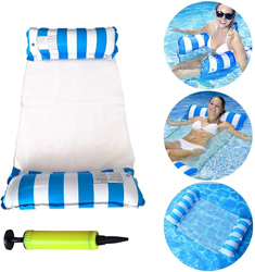 Atleyimu Hamaca de Agua, Cama Flotante Multiusos para 4 en 1, Plegable Hamaca Flotante Piscina para Piscina, Playa, para Adultos y niños en oferta