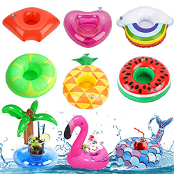 Soporte Inflable, Soporte Hinchable para Bebidas, 9 pcs Posavasos Hinchables, Titular de Bebida Inflable, Inflable Bebidas Copa, Flotador Inflable Pos en oferta