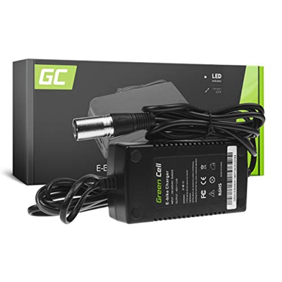 Green Cell® 42V 2A Cargador para 36V Batería Bicicleta Eléctrica Iones de Litio (Conector XLR 3 Pin)