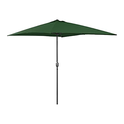 Uniprodo Sombrilla Grande Parasol De Jardín Uni_Umbrella_SQ2030GR (Pantalla Rectangular De 200 x 300 cm con Densidad De 180 g/m2, UPF 50+, Color Verde