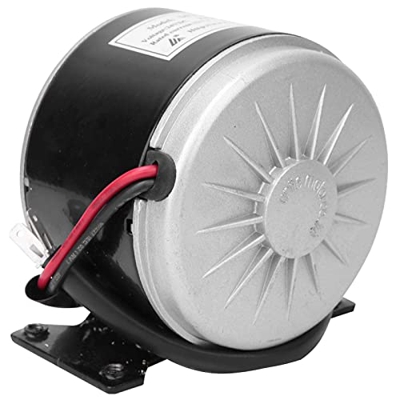 MY1016 24V 250W Motor de cepillo pequeño, Motor eléctrico de CC de alta velocidad con soporte, Accesorio de bicicleta para polea Scooter eléctrico Bic