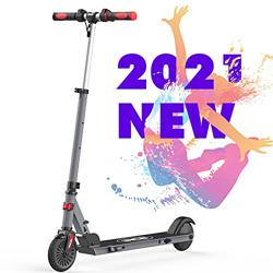 RCB Patinete Eléctrico para Niños, Eléctrico Scooter Plegable Ajustable, Velocidad Máx 20 km/h, Ligero Impermeable IP4 Pegatina Reflectante Manillar A en oferta