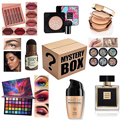 Mystery Box, Caja Misteriosa, Cajas De Maquillajes De La Suerte, Estilo Aleatorio, Lápiz Labial, Perfume, Latido del Corazón, Excelente Relación Calid