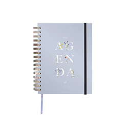 UO Agenda 2021 2022 Semana Vista. Silvestre. Papel 100gr, 126 pegatinas, goma elástica, cinta registro, separadores mensuales y bolsillo.16,8x22 cm, A en oferta