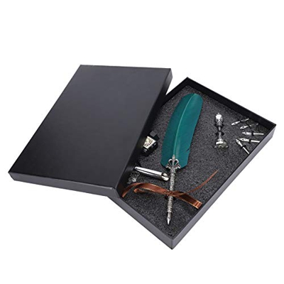 Tnfeeon Pluma de la Pluma, Pluma de la caligrafía de la Pluma Juego de la Pluma de la Pluma de Escritura del Estudiante Papelería de Tinta romántica(V