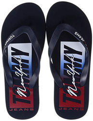 Tommy Jeans Bruce 13R, Sandalias Planas Hombre, Azul Marino Crepúsculo, 42 EU precio