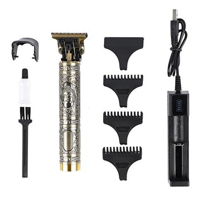 Cortadora Eléctrica de Cabello para Hombres Máquina Cortapelo Recortadora Eléctrica Profesional Recortador Barba de Precisión USB Carga Rápida Trimer 
