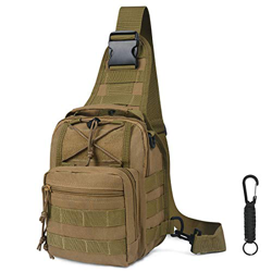 flintronic Sling Bag, Bolsa de Pecho, Gran Bolsa de Bandolera Impermeable,Militar Táctico de Nylon Mochila de Asalto,para Usar al Aire Libre ，Camping  precio