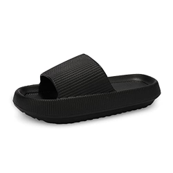 incarpo Unisex Chanclas y Sandalias de Piscina Para Mujer Zapatillas Casa Hombre Verano Pantuflas de baño,Negro,36/37 características