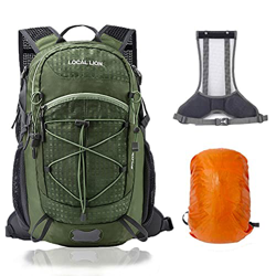 Local Lion 20L Mochilas de Montaña Ligera con Cubierta Impermeable Mochila Senderismo Viajes Trekking Macutos de Acampada Marcha al Aire Libre en oferta