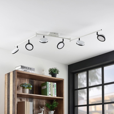 Lindby Vesim foco LED, blanco, 6 luces
