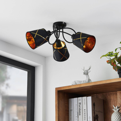 Lindby Sindri plafón, 3 luces características