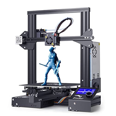 Creality Ender 3 Impresora 3D, Impresión de Alta Precisión, Reanudar la Función de Impresión, Impresión Estable, Funcionamiento Sencillo, Tamaño de Im