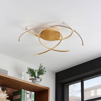 Lindby Yareli plafón LED, oro