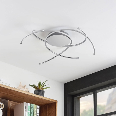 Lindby Yareli plafón LED, plata