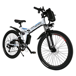 ANCHEER Bicicleta eléctrica de montaña, 26"/27,5 Pulgadas, Bicicleta eléctrica con batería de Litio de 8 Ah/10 Ah/12,5 Ah y Marchas Shimano de 21 velo precio