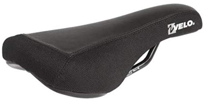 P4B Sillín de bicicleta para BMX, con protección contra la abrasión, sillín de alta calidad, color negro