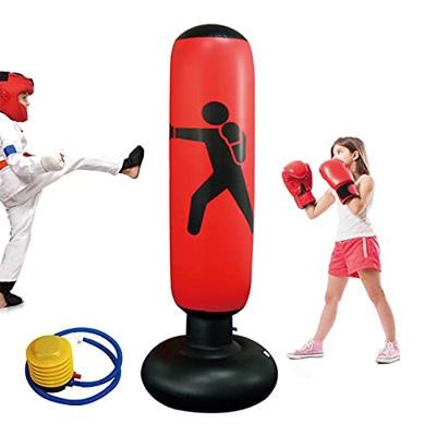 Saco de Boxeo Inflable para niños, Saco de Boxeo Inflable con Pedestal de Boxeo, Saco de Boxeo Speed, Saco de Boxeo para niños, Soporte para Saco de B
