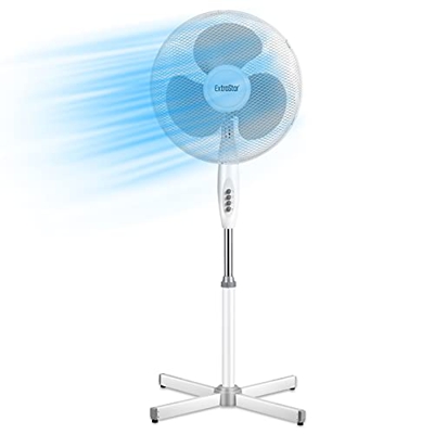 Extrastar Ventilador de Pie oscilante con 3 velocidades (Pedestal)