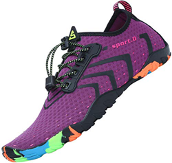 Tmaza Zapatos de Agua Mujer Secado Rápido Zapatos de Surf Respirable Antideslizante Escarpines Snorkel para Vela,Kayak,Buceo Violeta 38 EU características