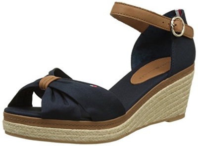 Tommy Hilfiger E1285lba 40d, Sandalias Punta Cerrada Mujer, Azul (Midnight 403), 37 EU