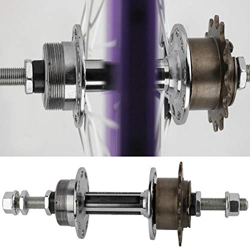 Buje de rueda trasera fácil de transportar y usar con el extremo de tornillo Eje con tuerca Buje de disco trasero de 36 orificios, para bicicleta univ precio