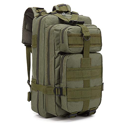 LHI Mochila militar pequeña táctica de 30 L para hombres y mujeres, mochila resistente al asalto del ejército al aire libre, mochila para la escuela, 