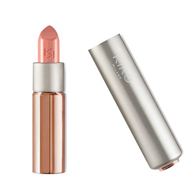 Kiko Milano Glossy Dream Sheer Lipstick 201 Barra de Labios Luminosa de Color Semi-transparente, Rosy Beige
