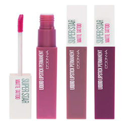 Lote Cia&Co 3 x Super Star Matte NUDE I - Barra de Labios Liquida Mate Tatto Permanente (Colores NUDE I - Lote MY-03) en oferta