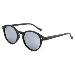 ZENOTTIC Gafas de sol Polarizadas Redondo Retrospectivo Cl¨¢sico Retrospectivo Lentes de sol Marco UV400 Para hombres y mujeres ¡­ (NEGRO + PLATA Espe en oferta