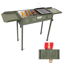 1.2M Longitud Grande Talla Barbacoa ,BBQ Barbacoa Carbón Plegable Portátil Con Combustión Alta Eficiencia Para Familia Jardín Picnic Camping precio