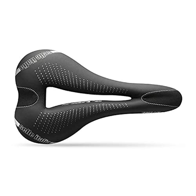 Selle Italia - Sillìn Bicicleta de Carretera Diva Gel Superflow, Rail TI 316 Tubo Ø7, Sillìn Road Gran Turismo Fibra-tek, Comfort Gel, Amortiguador