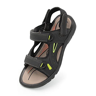 Jomix Sandalias de hombre y mujer, de verano, con suela antideslizante de goma, para casa, playa, zapatos de verano Negro Size: 43 EU